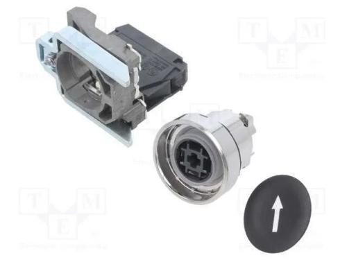 Interruptor: de pressão, 22mm, NO, plano, preta, .