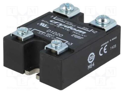 Relé: Semicondutores, Ucoma: 3,5÷32vdc, 20a, 1÷100vdc, Série: 1-Dcl