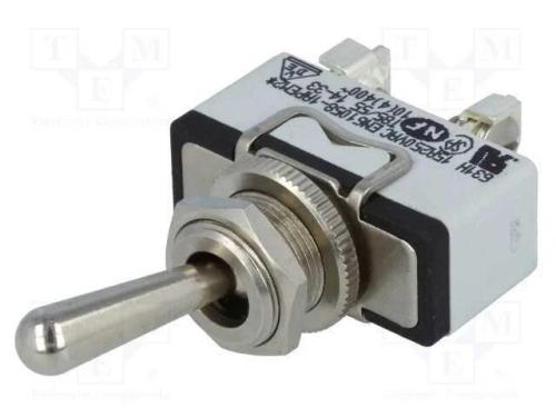 Interruptor: de alavanca, Pos: 2, SPST, ON-OFF, 1.