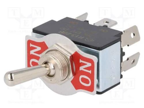 Interruptor: de alavanca, Pos: 2, DPDT, ON-ON, 20.