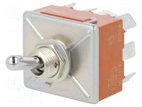 Interruptor: de alavanca, Pos: 2, 4PDT, ON-ON, 15.