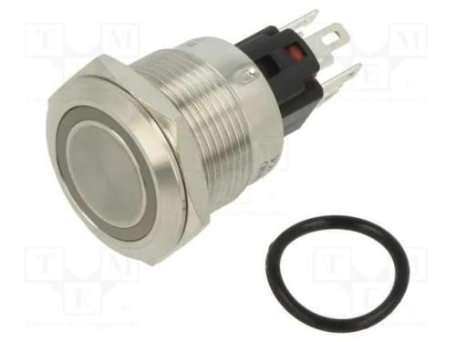 Interruptor: Antivandalismo, Pos: 2, Spdt, 0,5a/220vac, Ip40, 6v