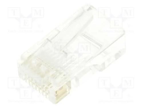 Ficha, RJ45, PIN: 8, Cat: 6, não blindados,orifíc.