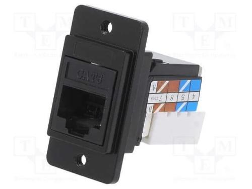 Tomada, RJ45, DUALSLIM, Cat: 6a, Sistema: 8p8c, I.