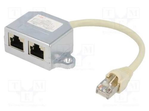 Ficha/tomada, divisor, Sistema: 8p8c, RJ45 tomada.