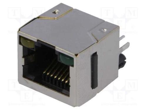 Tomada, RJ45, Cat: 5, blindadas,com díodo LED, Si.