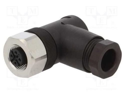 Ficha, M12, Pin: 4, Fêmea, Código A-Devicenet / Canopen, com Cabo