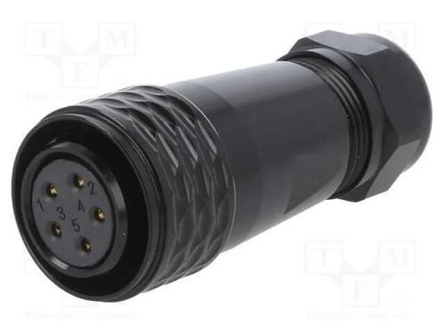 Ficha, SA20, fêmea, PIN: 5, IP67, 8÷12mm, 10A, so.