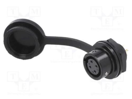 Tomada, SA8, fêmea, PIN: 4, IP67, 3A, solda, 30V,.