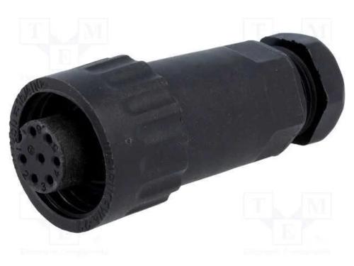 Ficha, WA22, fêmea, PIN: 7, 6+PE, IP67, 7÷8,5mm, .