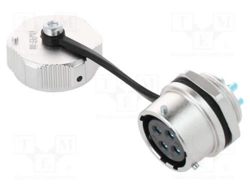 Tomada, WY20, fêmea, PIN: 4, IP67, 25A, solda, 50.