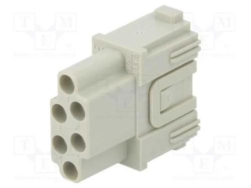Conector: HDC, módulo, fêmea, MIXO, PIN: 6, sem c.