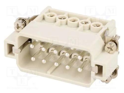 Conector: HDC, inserto de contatos, macho, S-A, P.