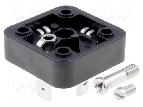 Conector: de Válvulas, Tomada, Formato A, 18mm, Macho, Pin: 4, 16a