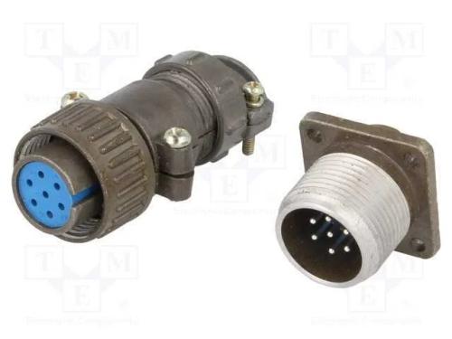 Conector: Redondos, Tomada,Ficha, Ds1110-08, Macho,Fêmea, Pin: 7