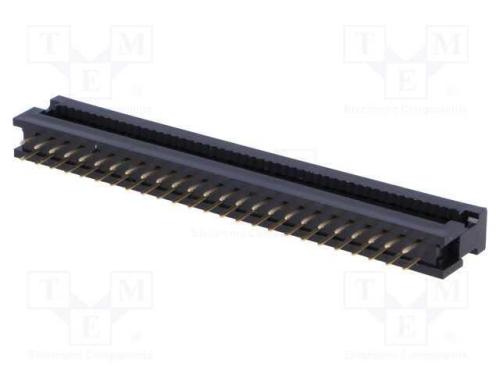 Idc de Transição, Pin: 50, Idc,Tht, para Fita, 1,27mm, 1a, Preta