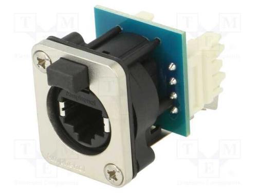 XLRnet, D Type, Ethernet Chassis Mounts with Cap,.