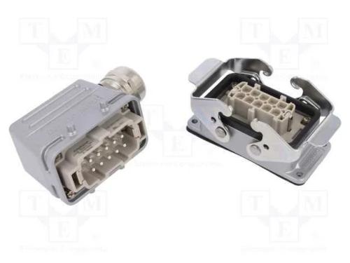 Conector: HDC, macho + fêmea, C146, PIN: 10, 10+P.
