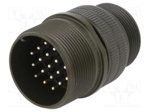 Conector: redondos, tamanho 22, MS/DS, liga de al.