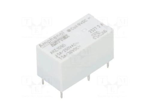 Relé: Eletromagnético, Spdt, Ubobina : 9vdc, 5a, 5a/250vac, Pcb