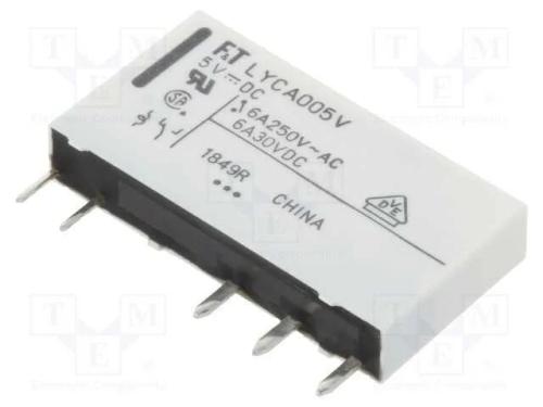 Relé: eletromagnético, SPDT, Ubobina : 5VDC, 6A, .