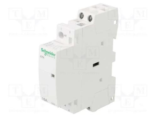 Contator: 2-De Polo de Instalação, 16a, 230÷240vac, No X2, Ip20