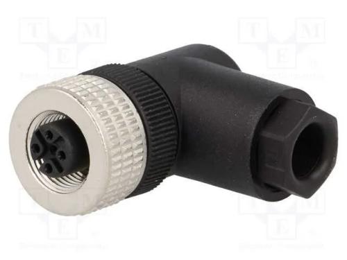 Ficha, M12, Pin: 4, Fêmea, Código A-Devicenet / Canopen, com Cabo