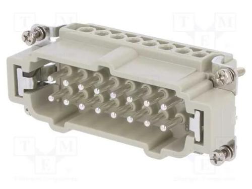 Conector: HDC, inserto de contatos, macho, DE, PI.