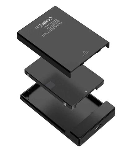Caixa Externa 2.5" Ewent Ew7049 Usb 3.2 Gen 1 (Usb 3.0) Sata Hdd/Ssd Preto