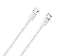 Cabo de Carregamento/Dados Realpower Usb-C para Usb-C 3a 1m Branco