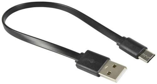 Cabo Plano Curto de Sincronização e Carregamento Usb Type-C de 20 Cm