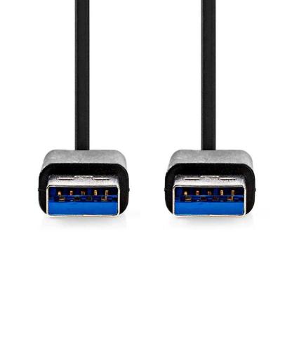 Cable Usb | Usb 3.2 Gen 1 | Usb-A Macho | Usb-A Macho | 5 Gbps | Niquelado | 1.00 M | Redondo | Pvc