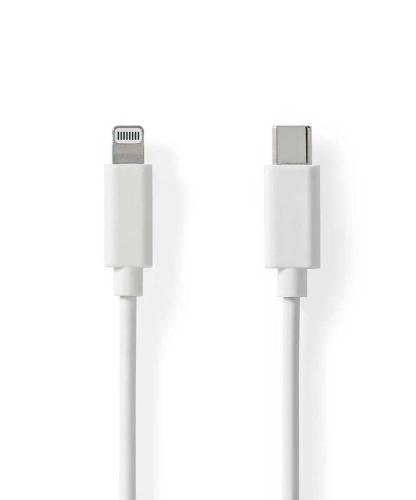 Cabo Lightning Usb 2.0 Apple 8-Pin Lightning Usb-C Macho 480 Mbps Niquelado 1.00 M