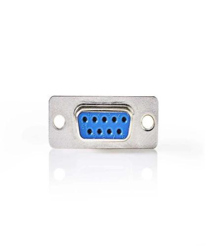Montagem em Chassis D-Sub: D-Sub 9 Pinos F&ecirc;mea: Prateado: Inv&oacute;lucro