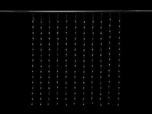Cascade Light LED - 1.5 X 1.7 M - 176 White Lamps - Transparent Wire - Modulator - 24 V