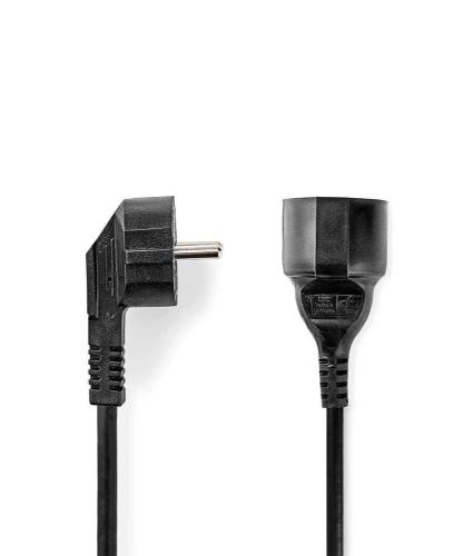 Cabo de Alimentação Conector de Alimentação Macho Conector de Alimentação Fêmea Angular Reto