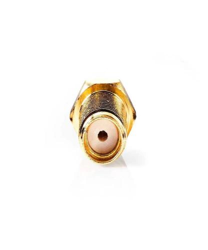 Conector Sma Recto Mujer Chapado En Oro 50 Oh.