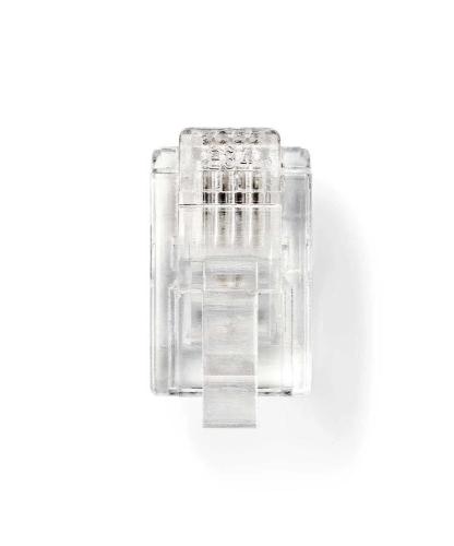 Conector de Telecomunicações : Rj11 : Reto : Banhado a Ouro : Pvc : Pvc : Tr