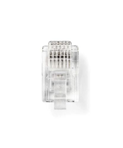 Conector de Telecomunicações : Rj12 : Reto : Banhado a Ouro : Pvc : Pvc : Tr