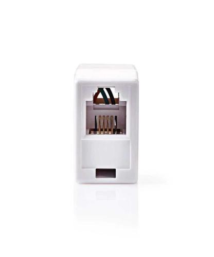 Acoplador de Red Rj11 Sin Blindaje Rj11 Femea Rj11 Femea Recto Abs Caja