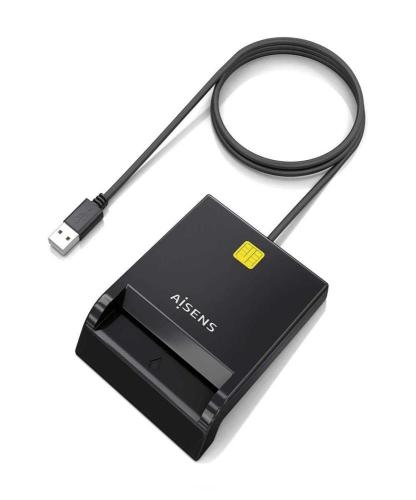 Leitor de Cartões Inteligentes Dni Usb Preto - Aisens