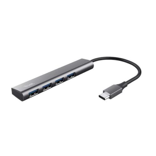 Hub Usb Tipo-C Trust Halyx/ 4xusb