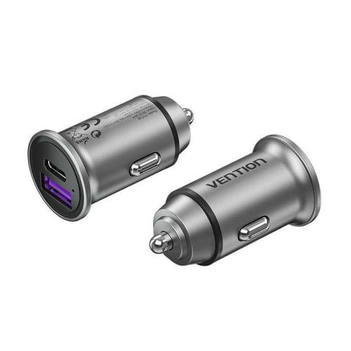 Cargador de Coche Vention Ffbh0/ 1xusb-Tipo C/ 1xusb/ 20w