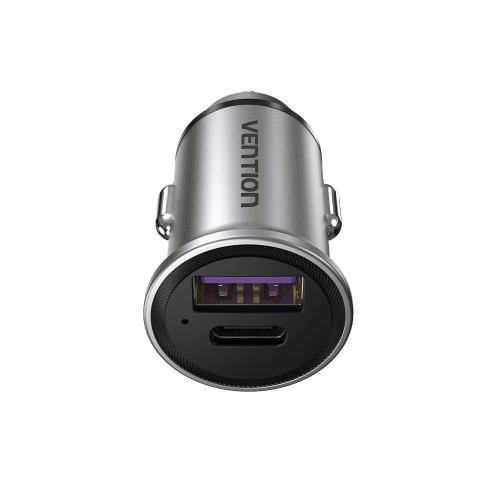 Cargador de Coche Vention Fffh0/ 1xusb-Tipo C/ 1x.