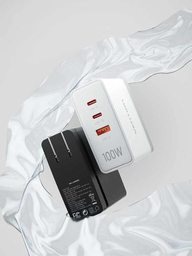 Cargador de Pared Vention Fegw0-Eu/ 2xusb Tipo-C/.