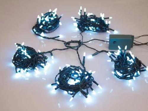 Speed Light LED - 220 White Lamps - Green Wire - Modulator - 24 V (For Tree Of 180 Cm)