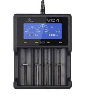 Carregador de bateria Xtar Vc4sl para Li-Ion / Ni.