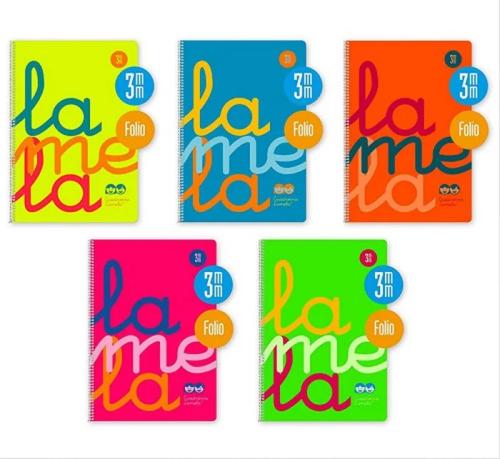 Cuaderno Folio Plastic Rayado 3 Mm 80 Hojas 90 Gr.