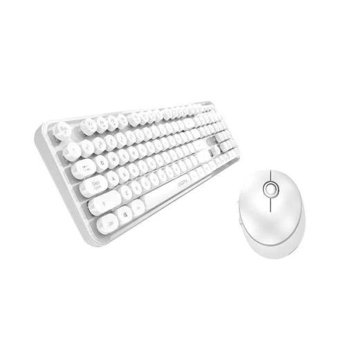 Conjunto de Teclado e Rato Sem Fios Mofii Sweet 2.4g Branco