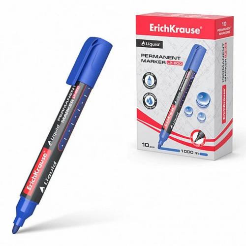 Marcador Permanente com Tinta Líquida Lp-600 Color Azul Erich Krause 48770